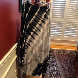 Faded Glory Tie Dye Hi Low Maxi